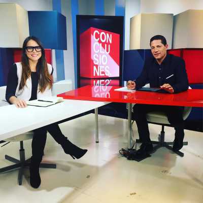 Picture: Lilia as a journalist